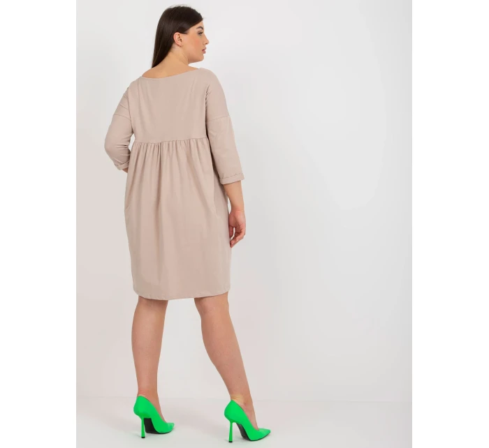 RV šaty SK 8529.37P béžová RV šaty SK 8529.37P béžová