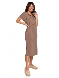 Safari šaty s kapsami a klopou model 18003947 - BeWear