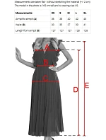 589-4 Dlhé šaty s jemnými trblietkami a korzetovým viazaním vzadu - béžovo-ružové s trblietkami