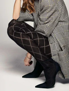 Veneziana Rombo Grandi pančuchy 60 den 5-XL