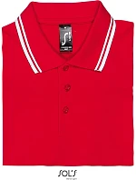 SOL'S Pasadena Men Pánské piqué polo model 22521856 red/white SOL'S Pasadena Men Pánské piqué polo model 22521856 red/white