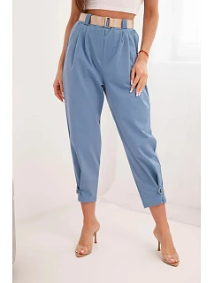 Letné nohavice Punto so zapínaním na nohaviciach denim