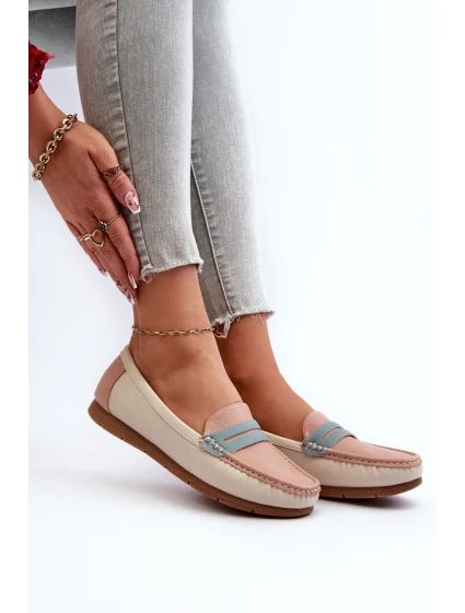 Mokasyny Damskie Z Eko Skóry Różowe Vikitara Mokasyny Damskie Z Eko Skóry Różowe Vikitara