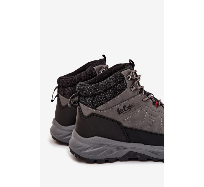 Pánské trekové boty s izolací Lee Cooper LCJ-25-01-3722M šedé