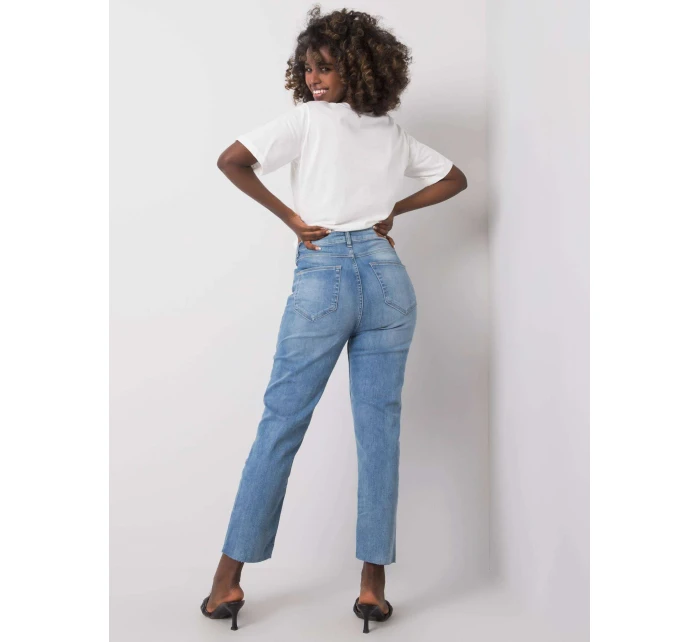 Džínsy nohavice D85033T62152L151 svetlo modré