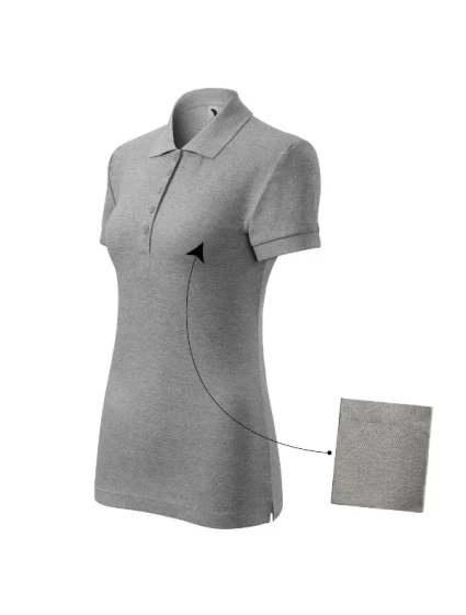 Bavlnené dámske polo tričko tmavosivé Bavlnené dámske polo tričko tmavosivé