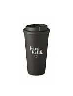 KÁVOHOLIK - čierny termohrnček 475 ml