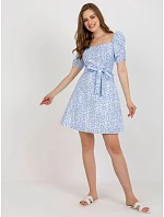 Dámské šaty LK SK model 22293655 bílomodré - FPrice Dámské šaty LK SK model 22293655 bílomodré - FPrice