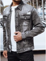 Pánska džínsová bunda čierna FashionStreet TX4696