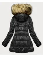 Černá dámská prošívaná bunda pro přechodné období model 18894355 - LHD Černá dámská prošívaná bunda pro přechodné období model 18894355 - LHD