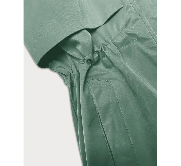 Světle zelená dámská bunda s ohrnutými rukávy model 20911378 - LHD