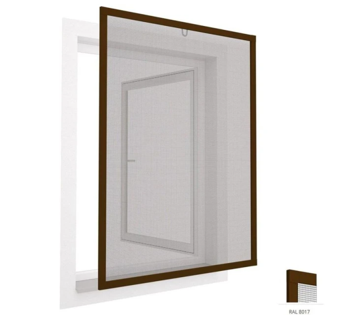 ALU SIEŤ PROTI HMYZU NA OKNÁ 100X120 HNEDÁ PLUS ALU SIEŤ PROTI HMYZU NA OKNÁ 100X120 HNEDÁ PLUS