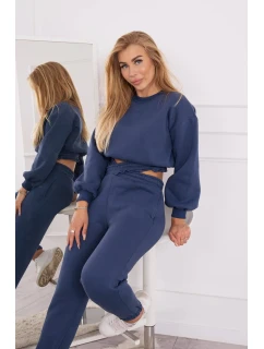 Zateplená souprava s krátkou model 18749044 mikinou - K-Fashion