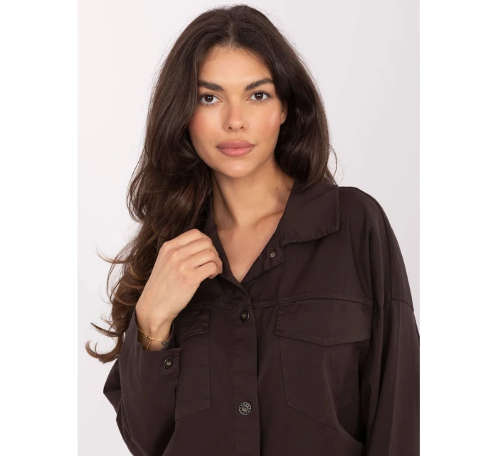 IT KS košeľa FL9273.86 tmavohnedá IT KS košeľa FL9273.86 tmavohnedá