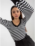 Bluzka RV BZ model 21786303 czarno biały - FPrice Bluzka RV BZ model 21786303 czarno biały - FPrice