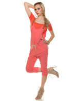 Trendy basic summer overall with lacing