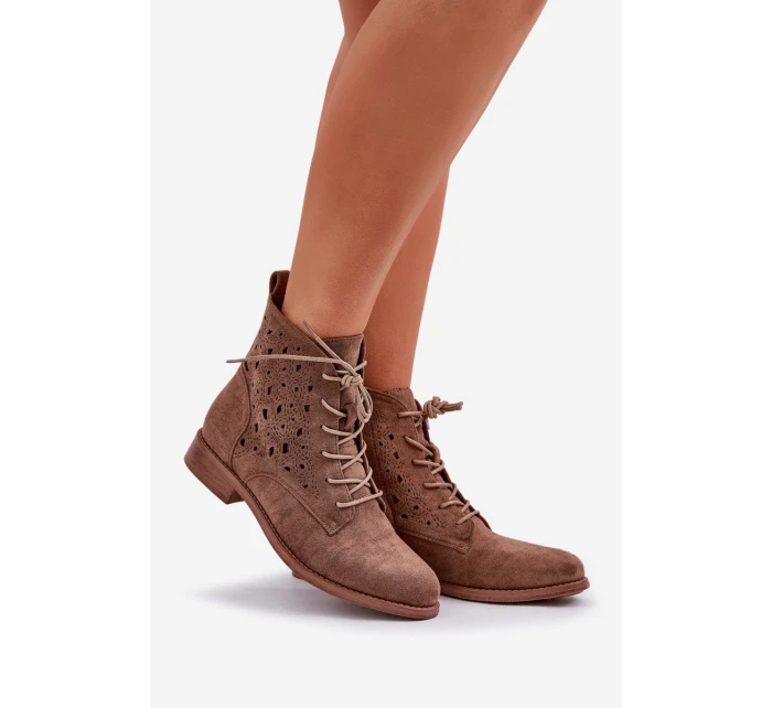 Šněrovací boty model 21954777 hnědé - S.Barski