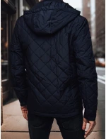 Kurtka męska przejściowa z kapturem granatowa FashionStreet TX4990 Kurtka męska przejściowa z kapturem granatowa FashionStreet TX4990