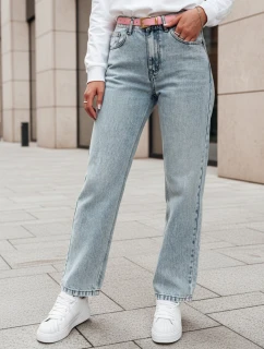 Dámske džínsové nohavice mom fit MERTINE blue FashionStreet UY2503