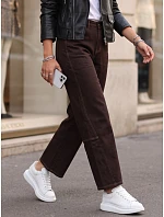Jeansy damskie fit z wysokim stanem brązowe model 22365077 - FashionStreet Jeansy damskie fit z wysokim stanem brązowe model 22365077 - FashionStreet