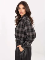 Čierna flanelová košeľa (21638)