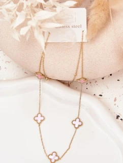 Nerezový řetízek z růžového zlata