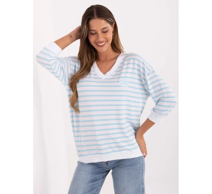 Blúzka RV BZ A791.53 bielo-modrá