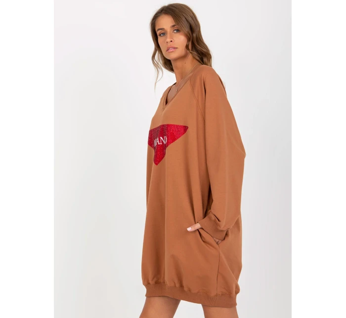 Mikina VI BL 3113.73P svetlo hnedá Mikina VI BL 3113.73P svetlo hnedá