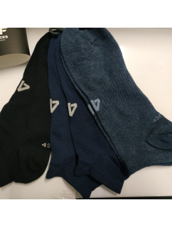 Pánske členkové ponožky 4F SOM301 Černé_Modré (3páry)