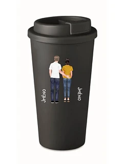 Personalizovaný cestovní termohrnek s párem