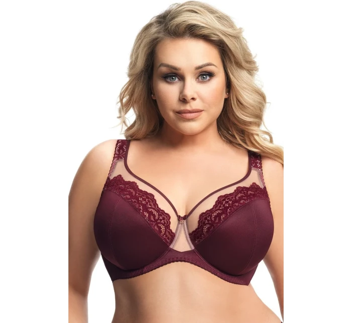 Měkká dámská podprsenka  Bordó model 16241771 - Gorsenia