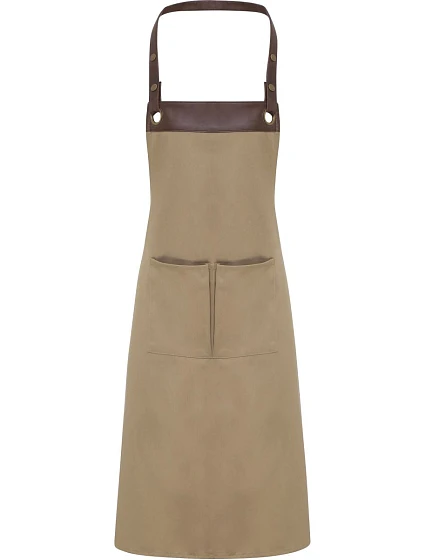Premier PR 123 Zásterka s náprsenkou „Espresso“ 39.0123 khaki/hnedá Premier PR 123 Zásterka s náprsenkou „Espresso“ 39.0123 khaki/hnedá