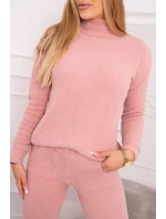 Dvoudílný model 18747404 set alpaka tmavě pudrově růžový - K-Fashion