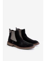 Semišové Boty Chelsea Pánské Big Star model 21671565 Černé - Big Star Shoes