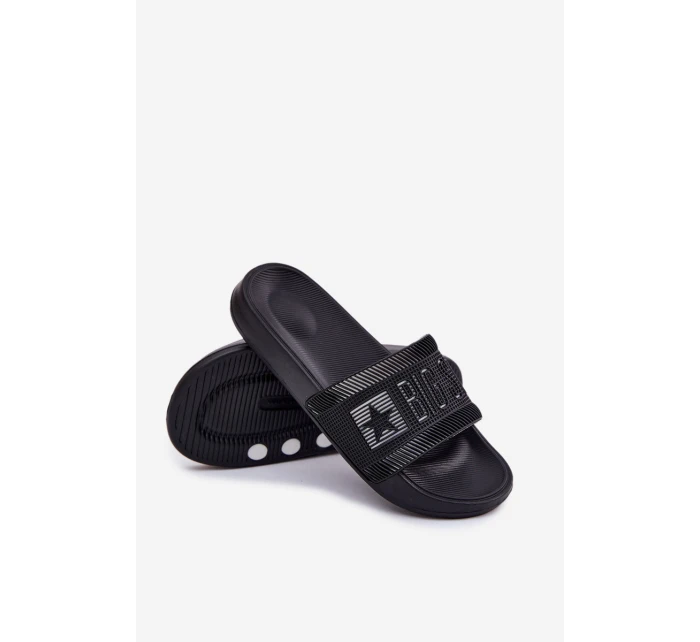 Męskie Klapki Big Star RR174A053 Czarne Męskie Klapki Big Star RR174A053 Czarne