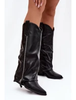 Kovbojky Na Z Eko Kůže Černé model 21772399 - Boto Kovbojky Na Z Eko Kůže Černé model 21772399 - Boto