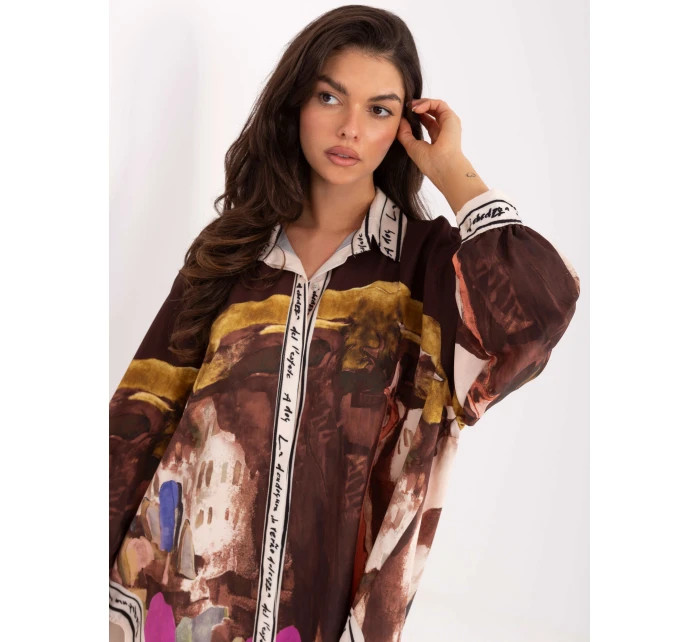 IT košeľa KS 18729.12 hnedá IT košeľa KS 18729.12 hnedá