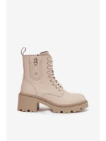 Dámske členkové topánky Vinceza so zateplením - béžové Dámske členkové topánky Vinceza so zateplením - béžové