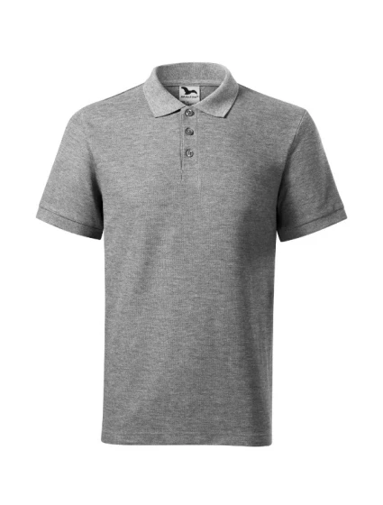 Cotton Heavy polokošile pánská tmavě šedý melír Cotton Heavy polokošile pánská tmavě šedý melír
