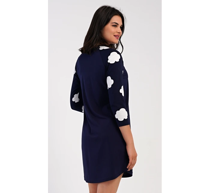 Dámske domáce šaty s trojštvrťovými rukávmi Medveď na obláčiku Dámske domáce šaty s trojštvrťovými rukávmi Medveď na obláčiku