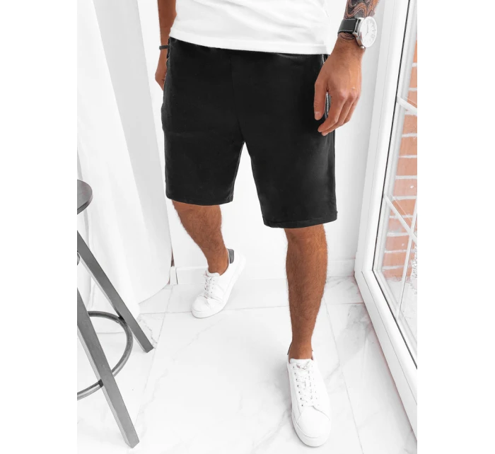 Pánské černé teplákové šortky Dstreet model 21968963 - FashionStreet Pánské černé teplákové šortky Dstreet model 21968963 - FashionStreet