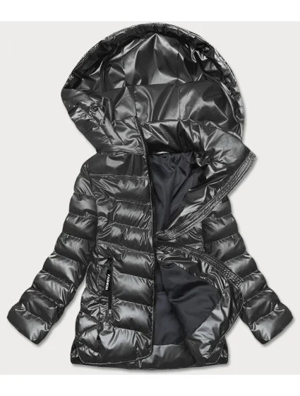 Stříbrná prošívaná bunda pro přechodné období model 17121593 - S'WEST