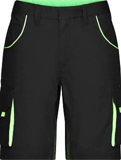 JN (62) Pracovní bermudy Color 02.X black/lime green model 22493009 - Daiber