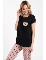 Talianska móda Buscato c.r. dĺžka farba:čierna/print Talianska móda Buscato c.r. dĺžka farba:čierna/print