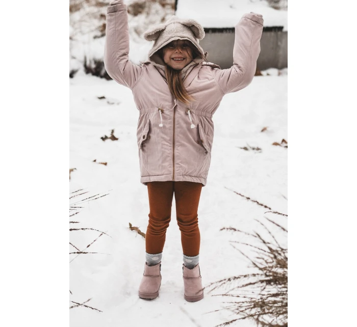 Dziecięce Śniegowce Ocieplane Na Suwak Różowe Big Star MM374101