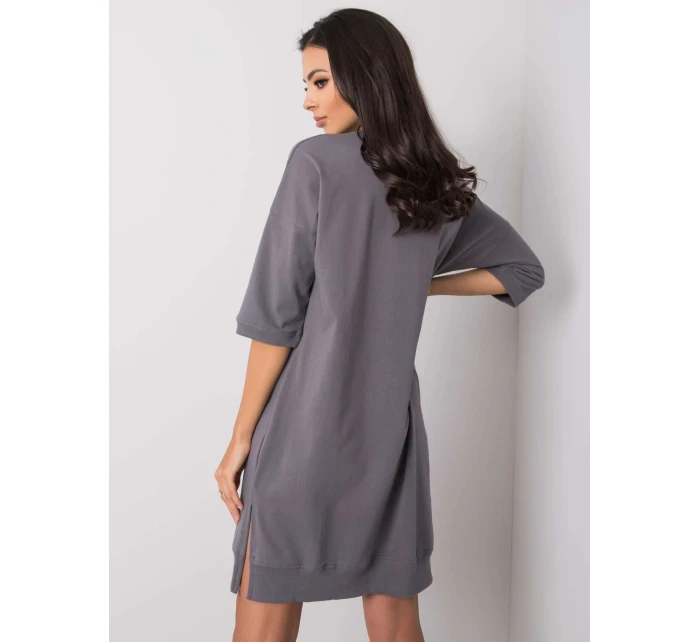 Šaty RV SK 6273.47P tmavo šedá