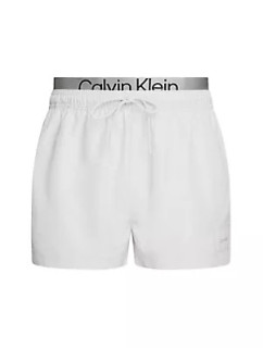 Pánské plavky Tkaný spodní díl SHORT DOUBLE WAISTBAND KM0KM00947CHZ - Calvin Klein