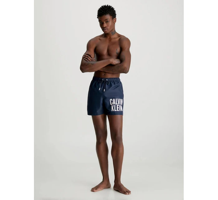 Pánské střední plavecké šortky se stahovací šňůrkou  tm. modrá  model 18354422 - Calvin Klein
