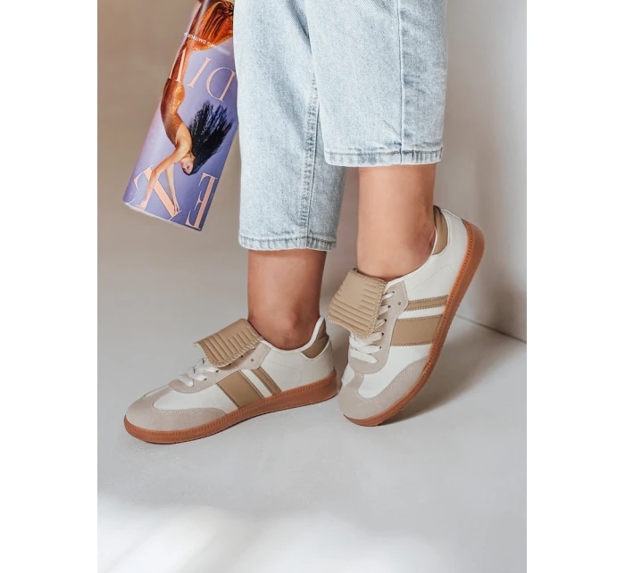Dámské sportovní tenisky beige Dstreet model 21983741 - FashionStreet