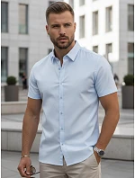 Pánské modré tričko s krátkým rukávem Dstreet model 21989553 - FashionStreet